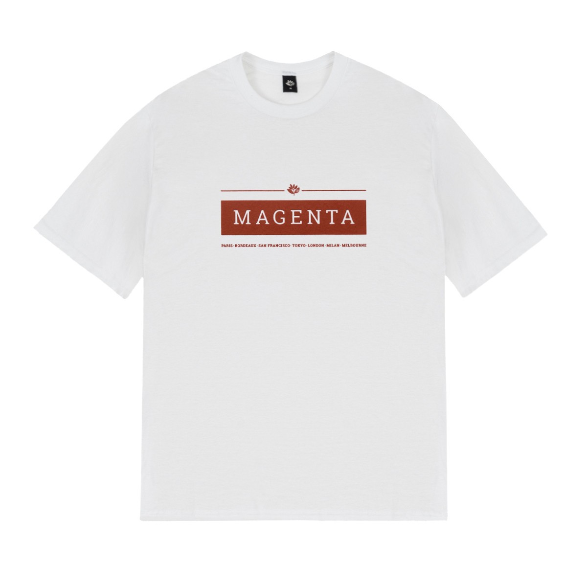 MAGENTA SKATEBOADRDS CITIES TEE